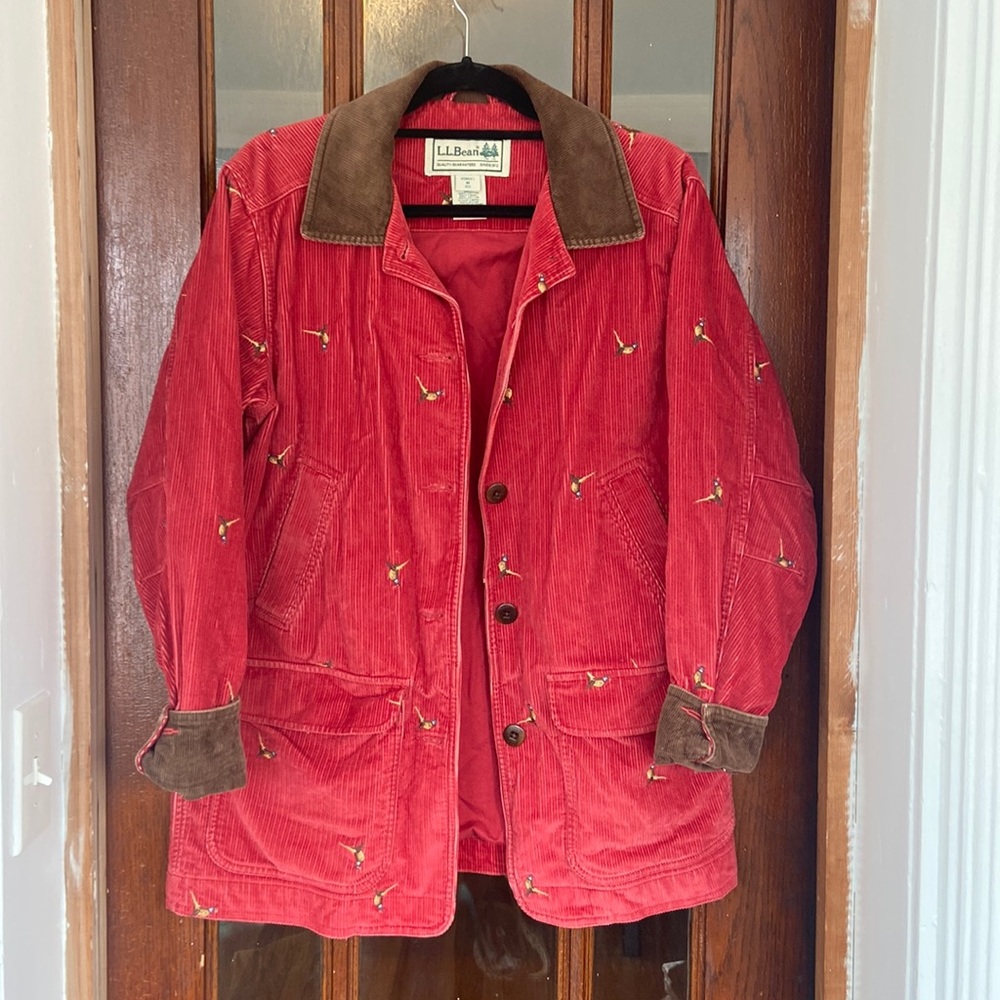 L.L. Bean embroidered corduroy jacket. Women’s size M.